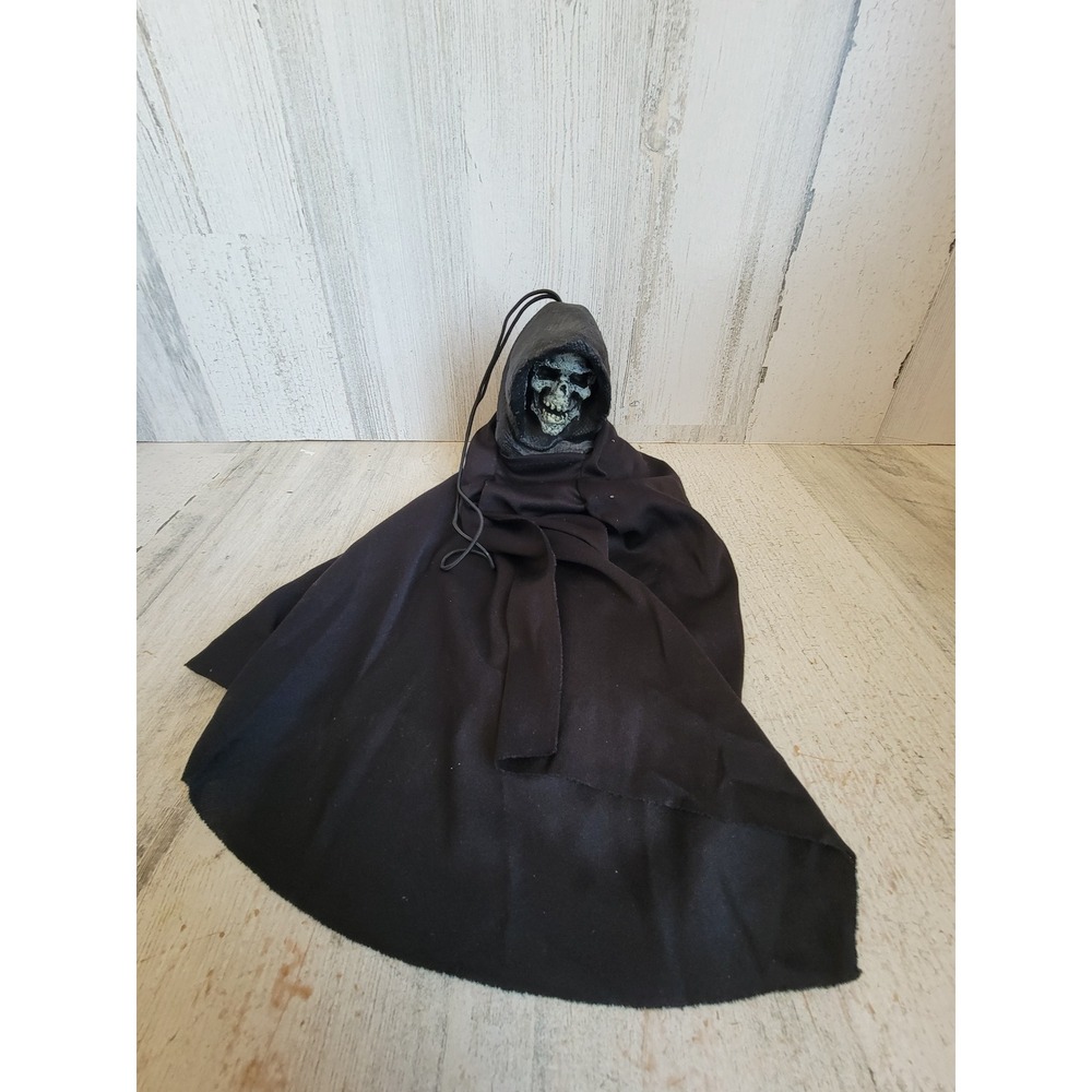 Vintage mini paper magic skeleton grim reaper Halloween mini prop home decor